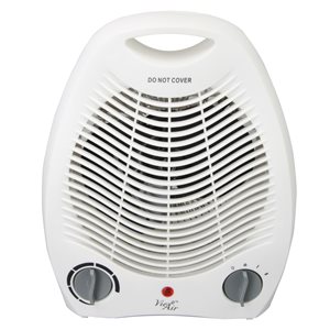 Vie Air 1500W Portable 2-Settings Office Fan Heater - White
