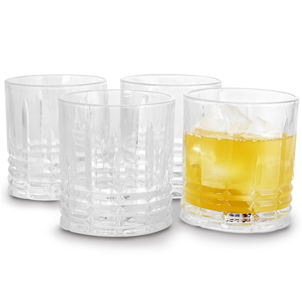 Jewelite 16-Piece Tumbler and Double Old Fashioned Glass Set