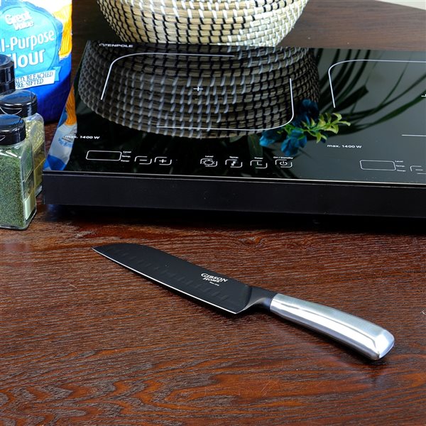 Gibson Our Table 2 Piece Stainless Steel Santoku Knife Set