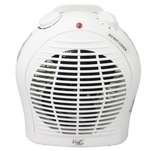 Vie Air 1500W Portable 2-Settings Fan Heater - White