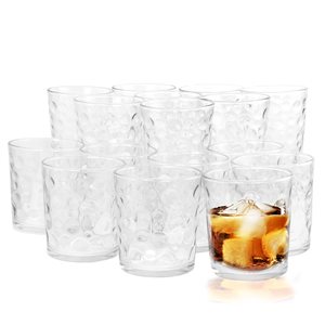 Gibson Home Foundations 16-Piece Tumbler Double Old Fashioned Glass Set
