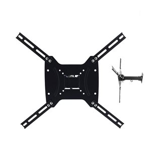 MegaMounts Full Motion Black Wall TV Mount for TVs up to 55-in (Hardware Included)