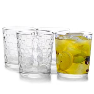 Gibson Home Foundations 13 oz. Double Old Fashioned Glass, Set of 4