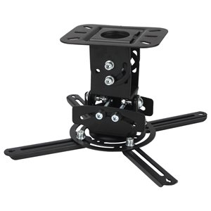 MegaMounts Tilt Ceiling Black TV Mount for TVs up to 70-in (Hardware Included)
