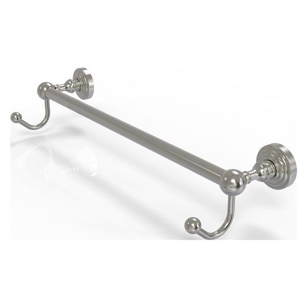 Allied Brass Waverly Place 30-in Satin Nickel Wall Mount Single Towel Bar