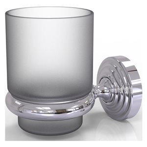 Allied Brass Waverly Place Polished Chrome Brass Tumbler and Toothbrush Holder