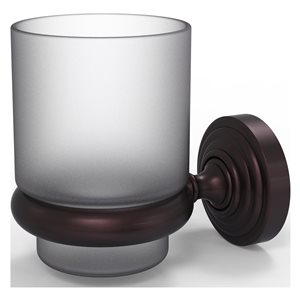 Allied Brass Waverly Place Antique Bronze Brass Tumbler and Toothbrush Holder
