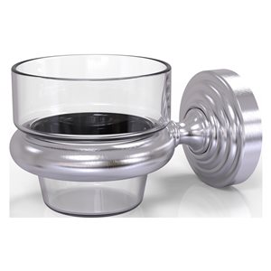 Allied Brass Waverly Place 1-Candle Satin Chrome Glass Votive Candle Holder
