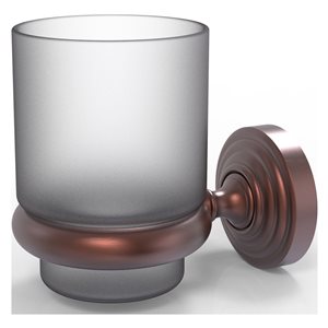 Allied Brass Waverly Place Antique Copper Brass Tumbler and Toothbrush Holder
