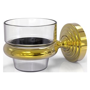 Allied Brass Waverly Place 1-Candle Polished Brass Glass Votive Candle Holder