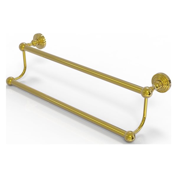 Allied Brass Waverly Place 36-in Polished Brass Wall Mount Double Towel Bar