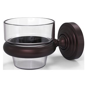 Allied Brass Waverly Place 1-Candle Antique Bronze Glass Votive Candle Holder