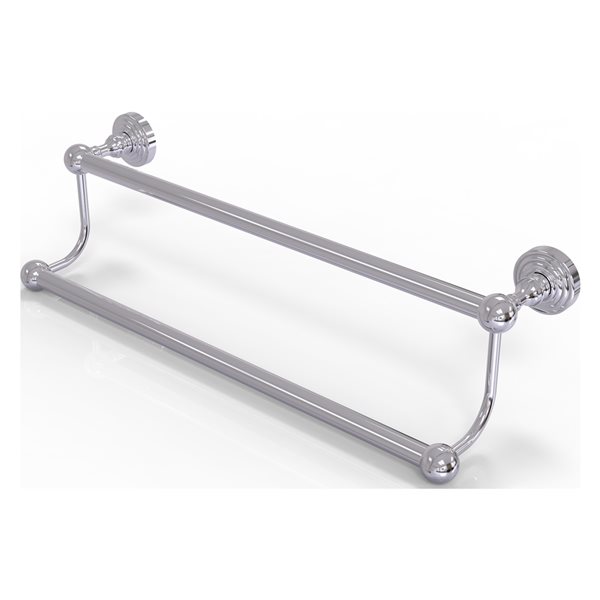Allied Brass Waverly Place 18-in Polished Chrome Wall Mount Double Towel Bar
