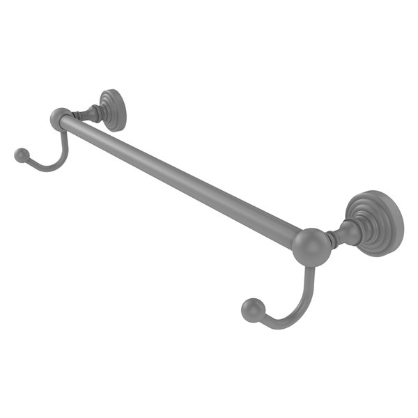 Allied Brass Waverly Place 18-in Matte Grey Wall Mount Single Towel Bar
