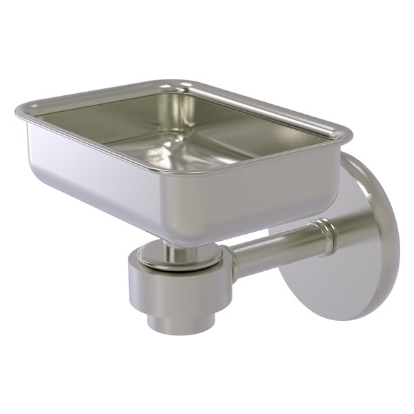 Allied Brass Satellite Orbit One Wall Mount Satin Nickel Brass Soap Dish