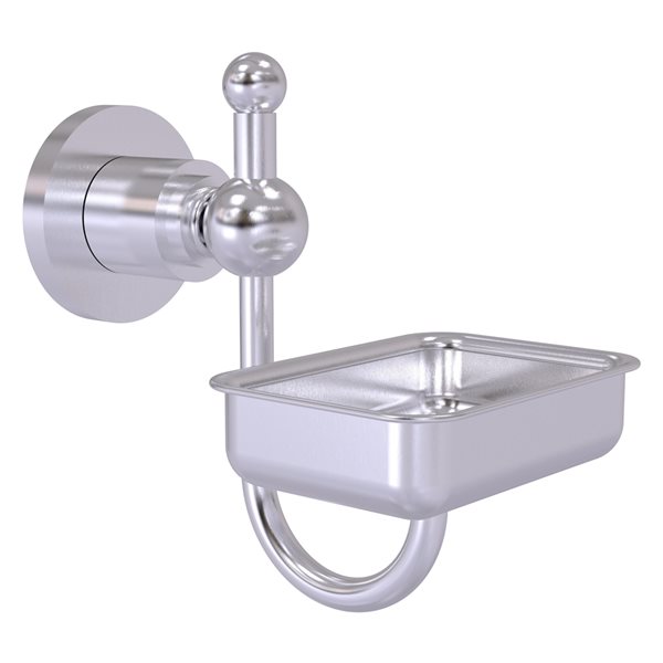 Allied Brass Astor Place Wall Mount Satin Chrome Brass Soap Dish