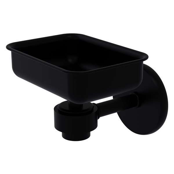 Allied Brass Satellite Orbit One Wall Mount Matte Black Brass Soap Dish