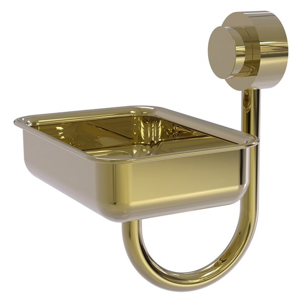 Allied Brass Venus Wall Mount Unlacquered Brass Soap Dish