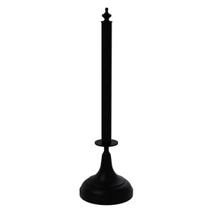 Allied Brass Metal Matte Black Freestanding Paper Towel Holder