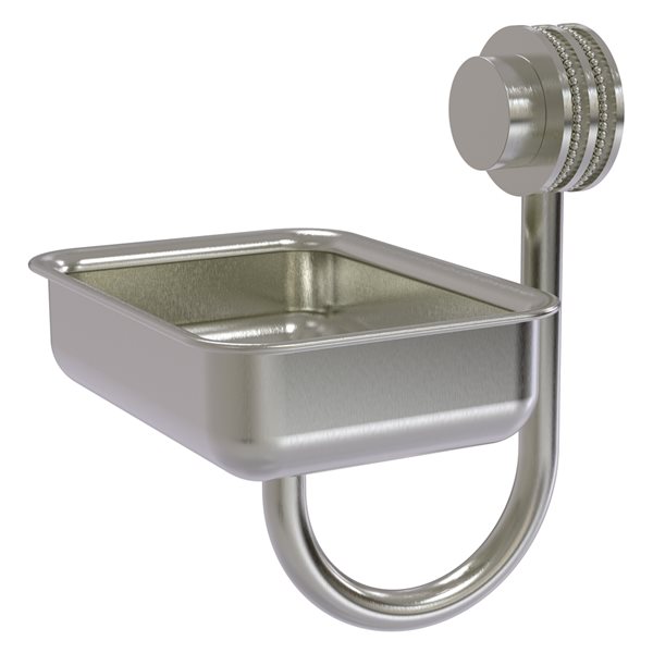 Allied Brass Venus Satin Nickel Brass Soap Dish for Wall Mount Installation