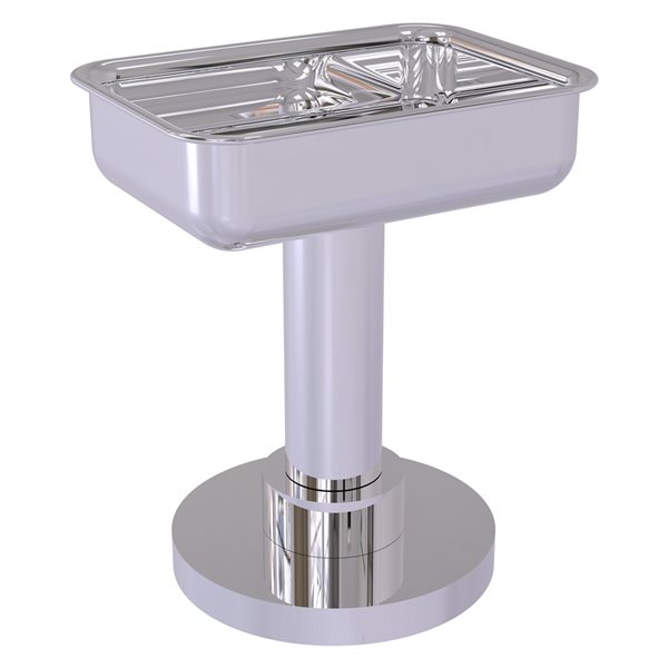 Allied Brass Countertop Polished Chrome Brass Soap Dish 956PC RONA