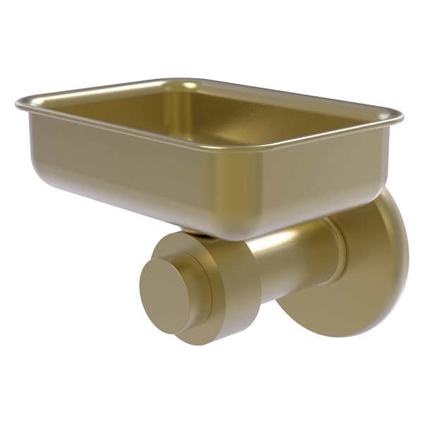 Allied Brass Mercury Wall Mount Satin Brass Soap Dish