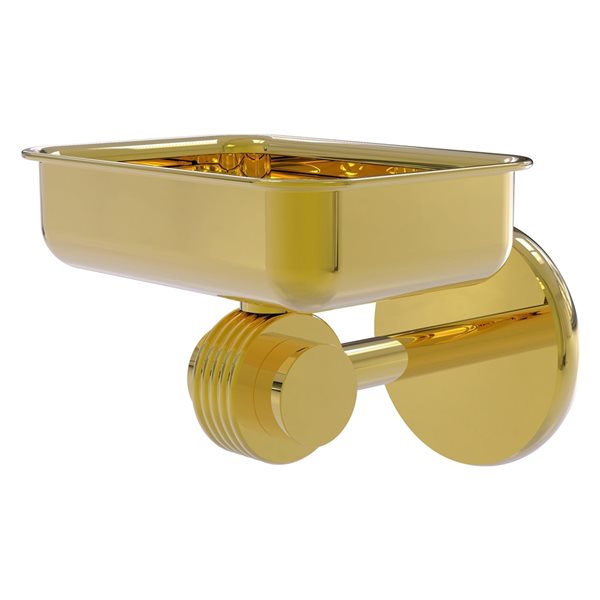 Allied Brass Satellite Orbit Two Polished Brass Wall Mount Soap Dish