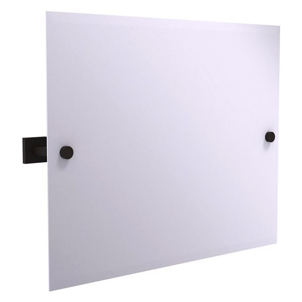 Allied Brass Montero 26-in Oil Rubbed Bronze Rectangular Frameless Bathroom Mirror