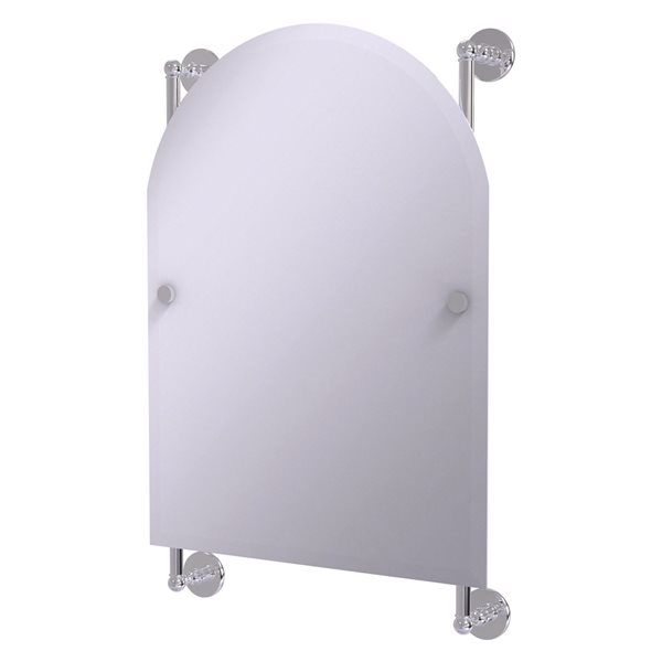 Allied Brass Prestige Skyline 21-in Polished Chrome Arch Frameless Bathroom Mirror