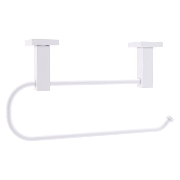 Allied Brass Montero Metal Mounted Matte White Paper Towel Holder