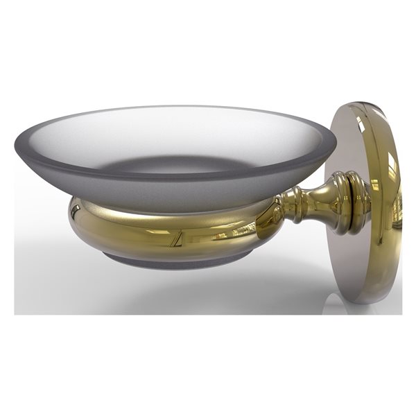 Allied Brass Prestige Skyline Unlacquered Brass Wall Mounted Soap Dish