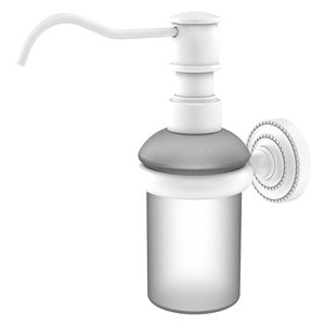 Allied Brass Dottingham Matte White Soap and Lotion Dispenser