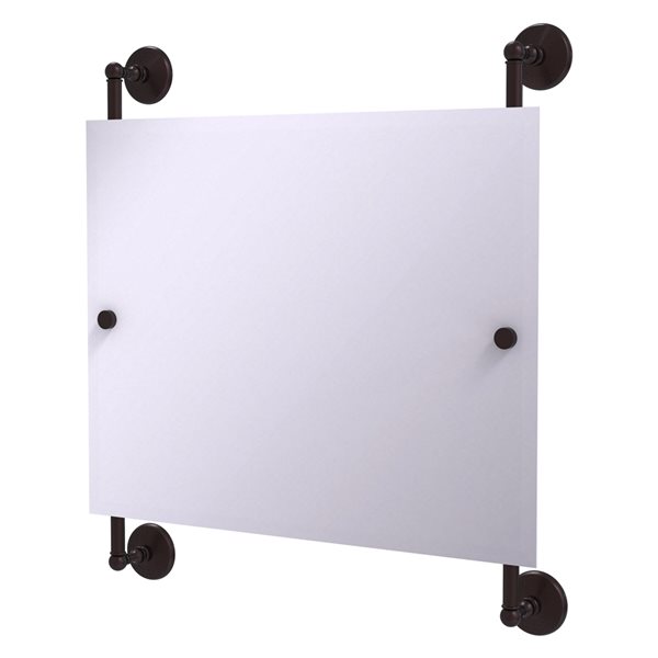Allied Brass Monte Carlo 26in Antique Bronze Rectangular Frameless