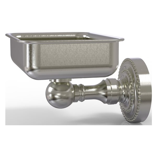 Allied Brass Dottingham Wall Mounted Satin Nickel Brass Soap Dish