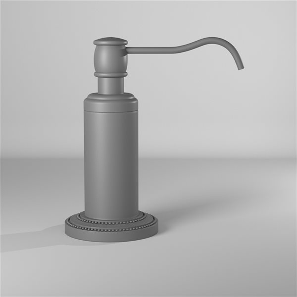 Allied Brass Dottingham Matte Grey Finish Soap and Lotion Dispenser DT