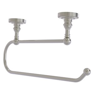 Allied Brass Metal Wall-Mounted Satin Nickel Paper Towel Holder