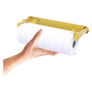 Allied Brass Polished Brass Metal Wall-Mounted Paper Towel Holder