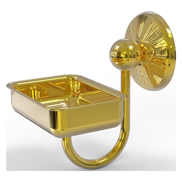 Allied Brass Prestige Monte Carlo Wall Mounted Polished Brass Soap Dish