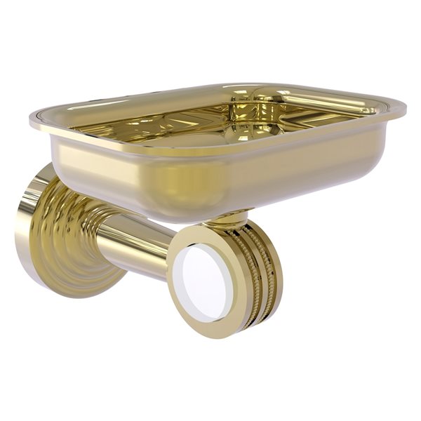 Allied Brass Pacific Beach Wall Mounted Unlacquered Finish Brass Soap Dish