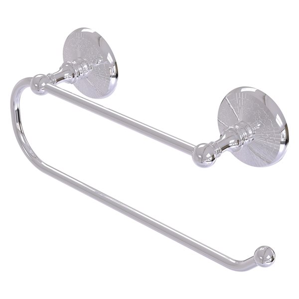 Allied Brass 15in Metal Wall Mounted Polished Chrome Paper Towel