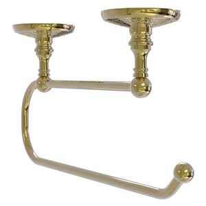 Allied Brass Unlacquered Brass Metal Wall Mounted Paper Towel Holder