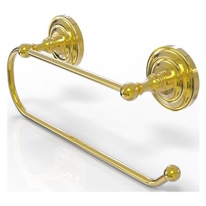 Allied Brass 15-in Metal Wall Mounted Paper Towel Holder in Polished Brass