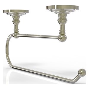 Allied Brass Metal Wall Mounted Polished Nickel Paper Towel Holder