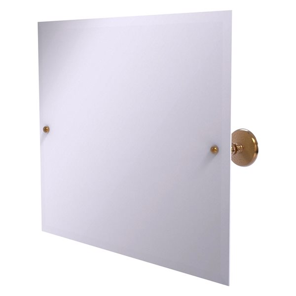 Allied Brass Prestige Monte Carlo 21-in Brushed Bronze Rectangular Frameless Bathroom Mirror