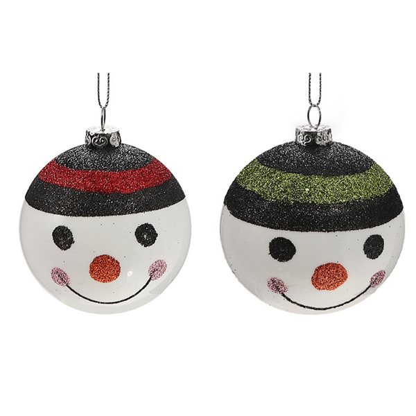 IH Casa Decor Multicolour Snowman Ornament Set - 12-Pack