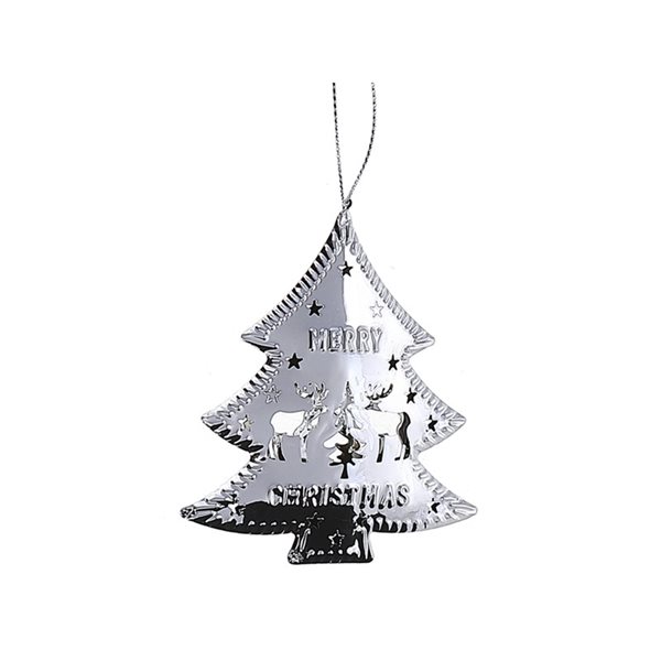 IH Casa Decor Silver Tree Ornament Set - 6-Pack