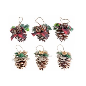 IH Casa Decor Multicolour Pine Cone Ornaments