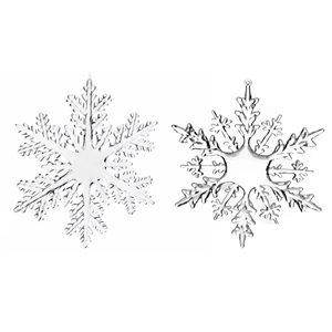 IH Casa Decor Clear Snowflake Ornament Set - 6-Pack
