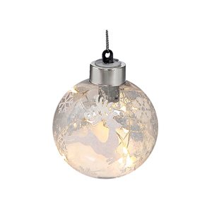 IH Casa Decor White Reindeer Ornament Set with White Light - 12-Pack