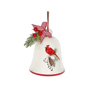 IH Casa Decor Multicolour Cardinal Bell Ornament Set - 4-Pack